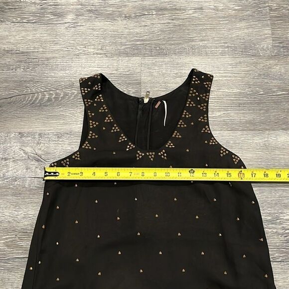 Free People black mini gold beaded dress - 0 - Picture 8 of 11